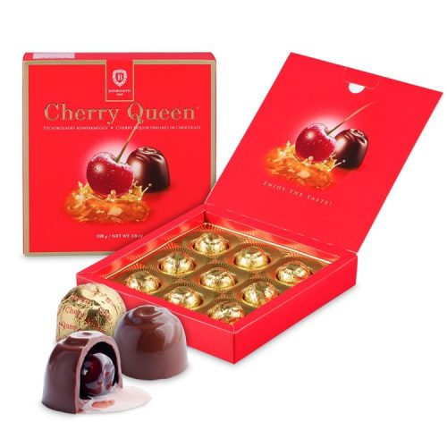 Cherry Queen étcsokoládés alkoholos-meggyes bonbon - 108g