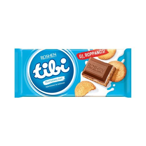 Tibi táblás tejcsokoládé tejkrémmel és keksszel - 100g