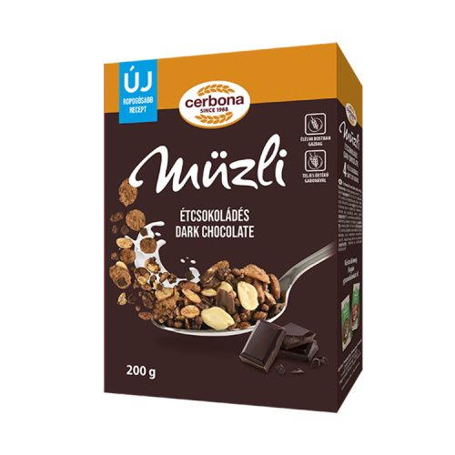 Cerbona müzli étcsokoládés - 200g