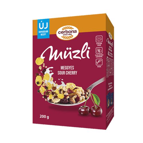 Cerbona müzli meggyes - 200g