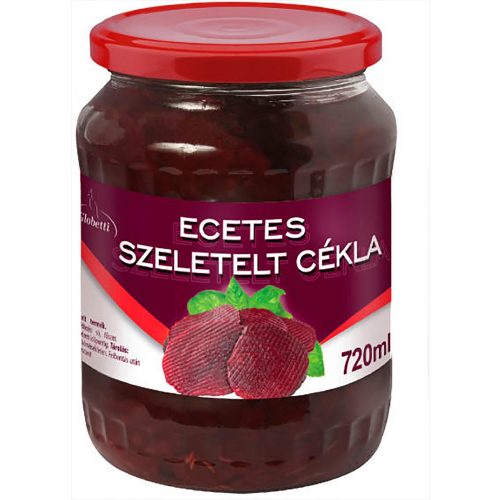 Globetti ecetes szeletelt cékla - 720 ml