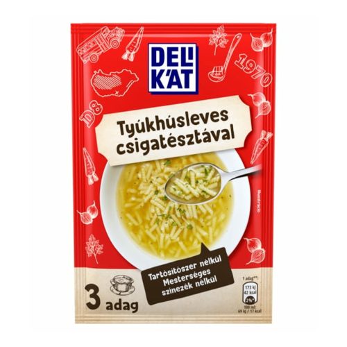 Delikát tyúkhúsleves csigatésztával - 40 g