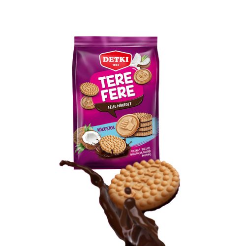 Detki Tere-fere kókuszos keksz félig mártott - 150g