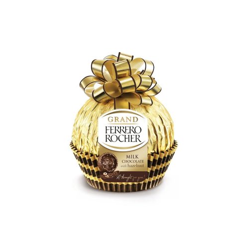 Grand Ferrero Rocher üreges tejcsokládé figura mogyoródarabkákkal - 125g