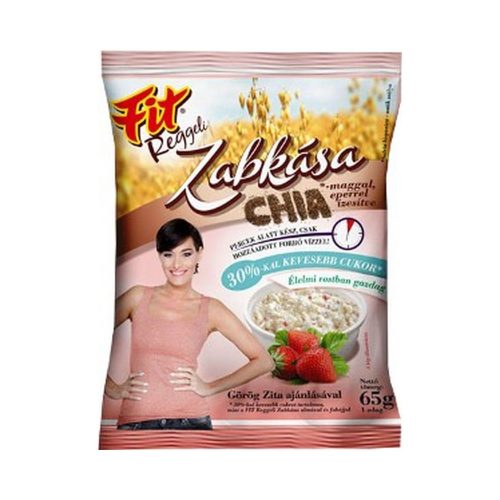 Fit zabkása chia mag-eper - 65g