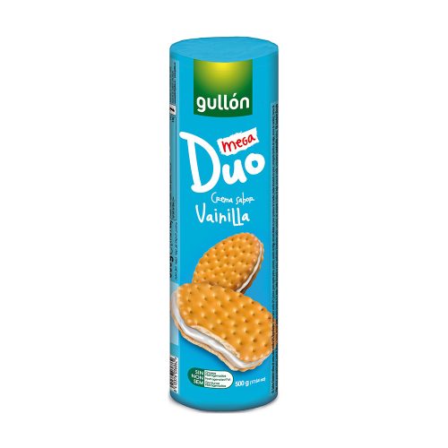 Gullon Mega Duo vanílás szendvicskeksz - 500g