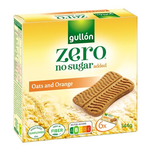 Gullon Snack zabos, narancsos keksz - 144g