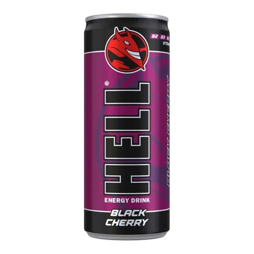 Hell Black Cherry dobozos energiaital - 250 ml