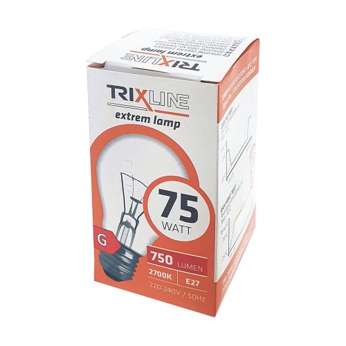 Trixline speciális normál izzó 75W - 1db