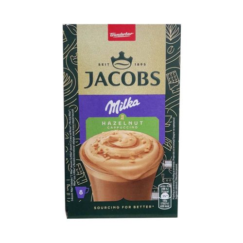 Jacobs instant cappuccino Milka-mogyoró - 132g