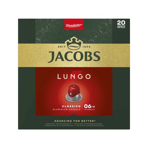 Jacobs kapszula Lungo 6 Classic 20db - 104g