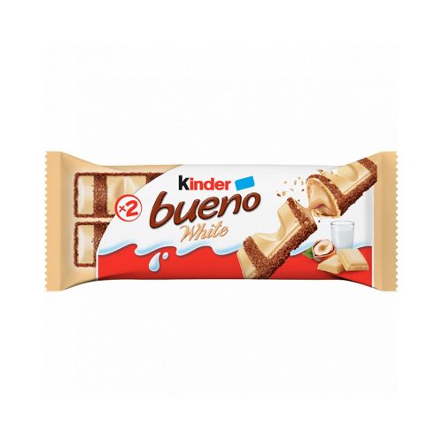 Kinder Bueno White fehér csokoládéval bevont ostya T2 - 39g