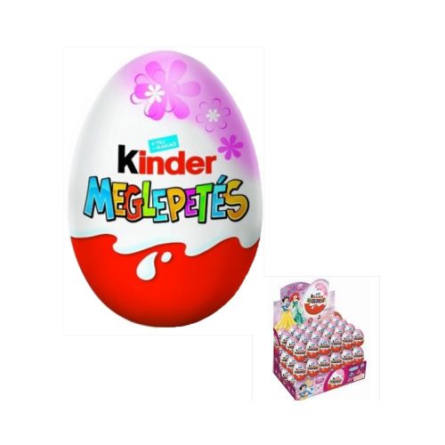 Kinder meglepetés tojás rózsaszín - 20g