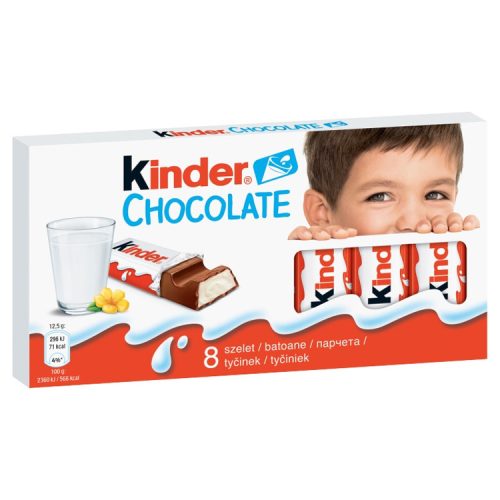Kinder tejcsokoládé szelet T8 - 100g