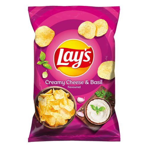 Lays chips krémsajtos és bazsalikomos - 60g