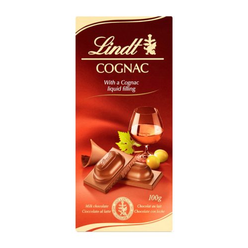Lindt Cognac töltött táblás csokoládé - 100 g