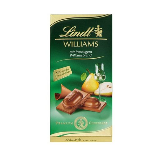 Lindt Williams alkoholos töltött táblás csokoládé - 100 g