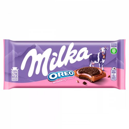 Milka epres oreo táblás csokoládé - 92g