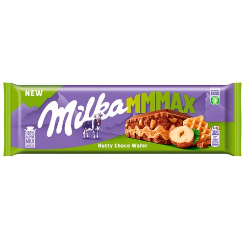 Milka táblás nuttychocowaffer csokoládé - 270g
