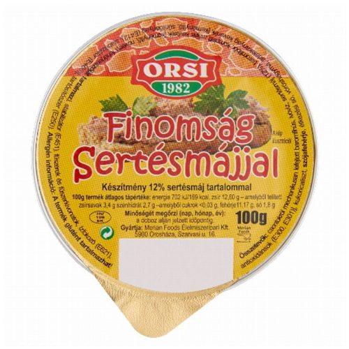 Orsi finomság sertésmájjal - 100g