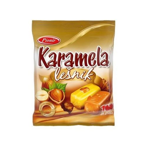 Pionir karamell mogyoróval  - 100g