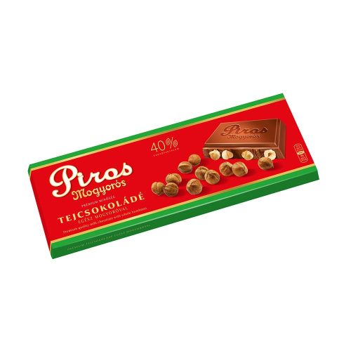 Piros Mogyorós Tejcsokoládé - 225g