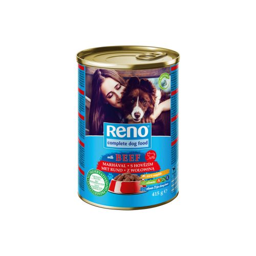 Reno marha ízesítésű nedves kutyaeledel - 415g