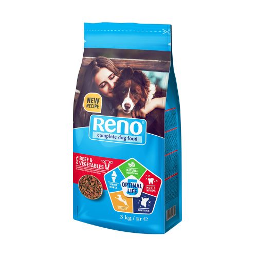 Reno száraz kutya marha és zöldség - 3kg
