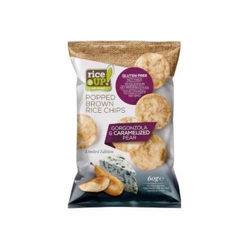 Rice Up rizs chips körte-gorgonzola sajt ízű - 60g