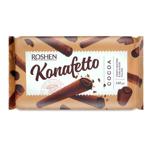 Roshen Konafetto kakaókrémes ostyarúd - 140g