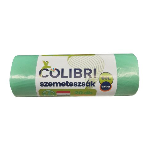 Colibri Szemeteszsák 60 Literes Zöld - 20Db