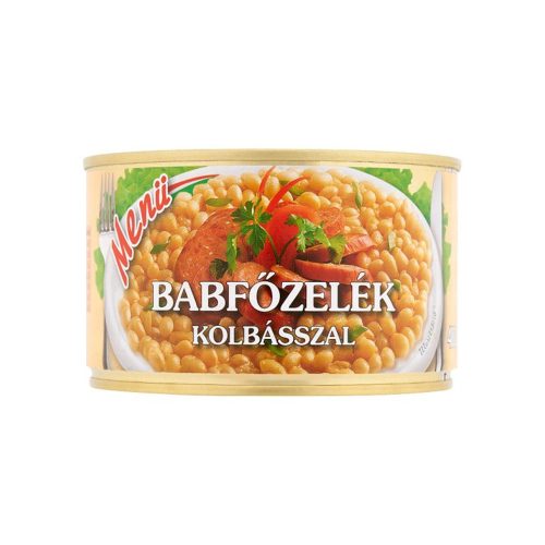 SZEPA Menü Babfőzelék kolbásszal tépőzáras - 400g