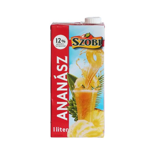 Szobi Ananász ízű üdítőital 12% - 1000Ml