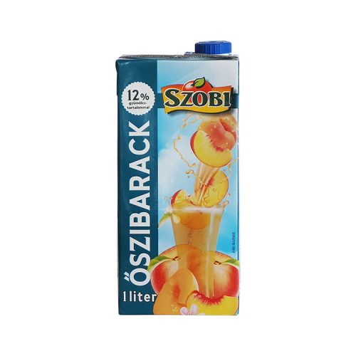 Szobi Őszibarack ízű üdítőital 12% - 1000Ml