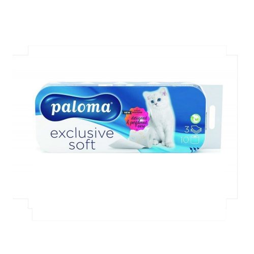 Paloma Exclusive Soft (parfüm) 3 rétegű toalettpapír 10 tekercs