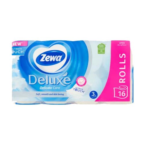 Zewa Deluxe Delicate Care (fehér) 3 rétegű toalettpapír 16 tekercs