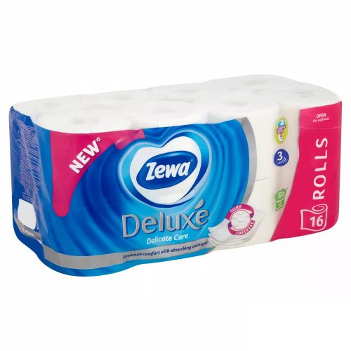 Zewa Deluxe Delicate Care (fehér) 3 rétegű toalettpapír 16 tekercs