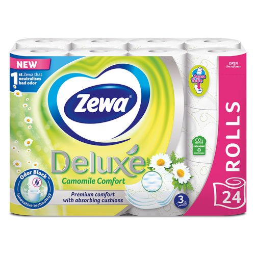 Zewa Deluxe Camomile Comfort (kamilla) 3 rétegű toalettpapír 24 tekercs