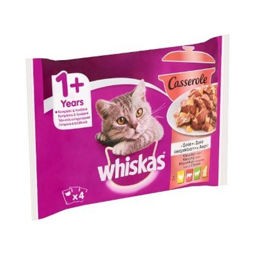 Whiskas alutasakos húsos menü Casserole 4*85g  - 340g