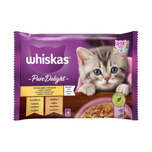 Whiskas alutasakos szárnyas casserole  junior 4*85g - 340g