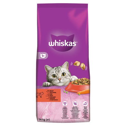 Whiskas száraz marha - 14000g