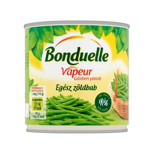 Bonduelle Vapeur gőzben párolt egész zöldbab - 295 g