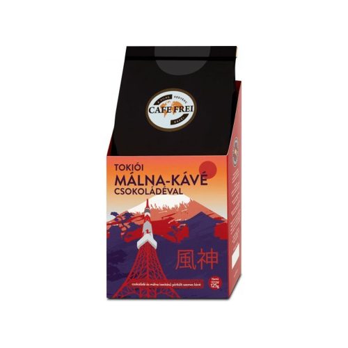 Cafe Frei tokiói málna - kávé csokoládéval, pörkölt szemes kávé 125g