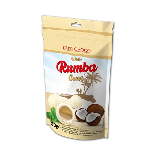 Rumba rumos-kókuszos mentás drazsé fehér- és étcsokival bevonva - 80 g