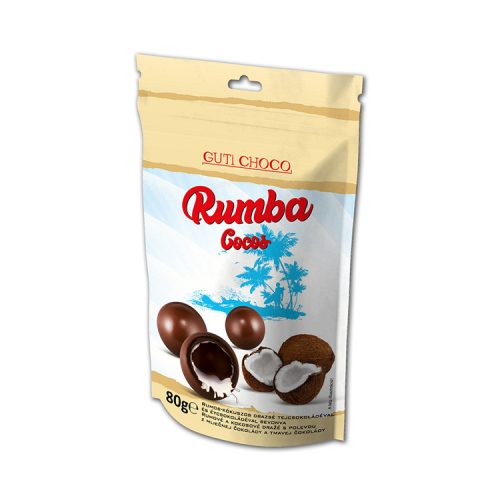 Rumba rumos-kókuszos drazsé tej- és étcsokival bevonva - 80 g