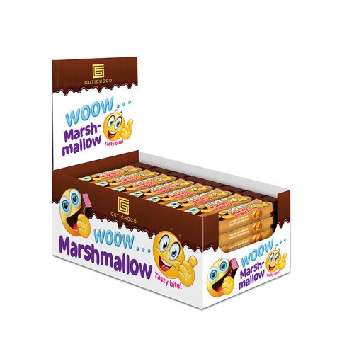 GutiChoco Marshmallow karamellás szelet étcsokoládéval mártva - 25 g