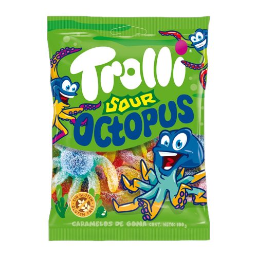 Gumicukor Trolli cukros octopus 100g (8x12)