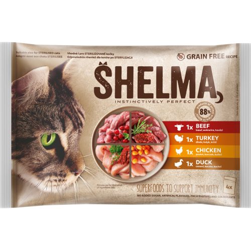 Shelma alutasakos 4 hús mix 4*85g