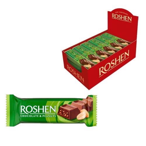 Roshen szelet tejcsokoládé földimogyorós - 29 g