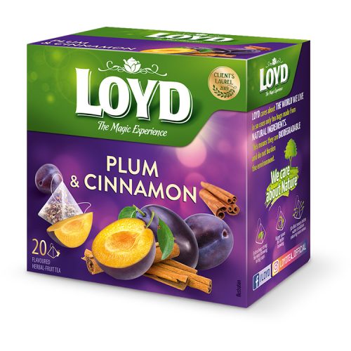 Loyd piramis tea szilva-fahéj 40g